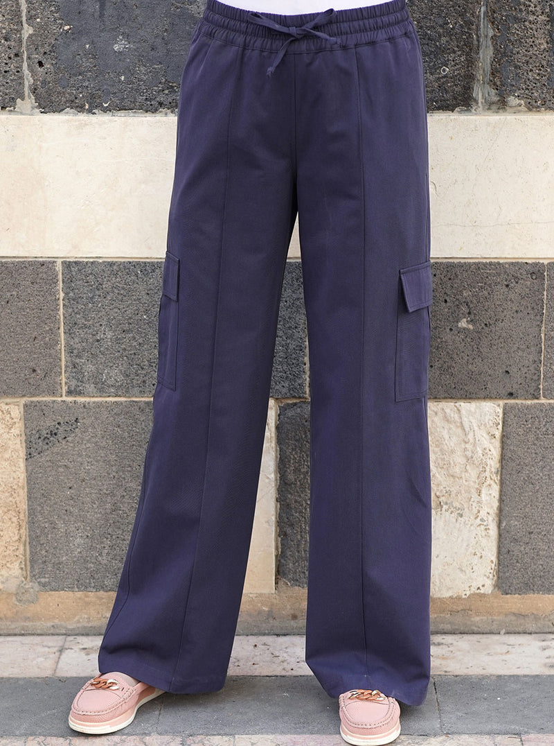 Lyocell and Cotton Cargo Pants