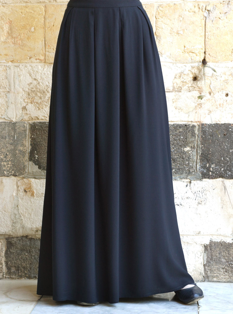 【Anyone more】Mild pleats maxi Long skirts Deep Pleated Skirt - Maxi Skirts - Women | Shukr Clothing
