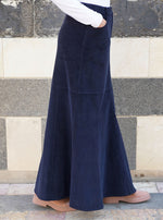 Pouch Pocket Corduroy Skirt