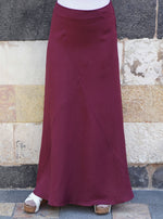 Linen Angular Paneled Skirt