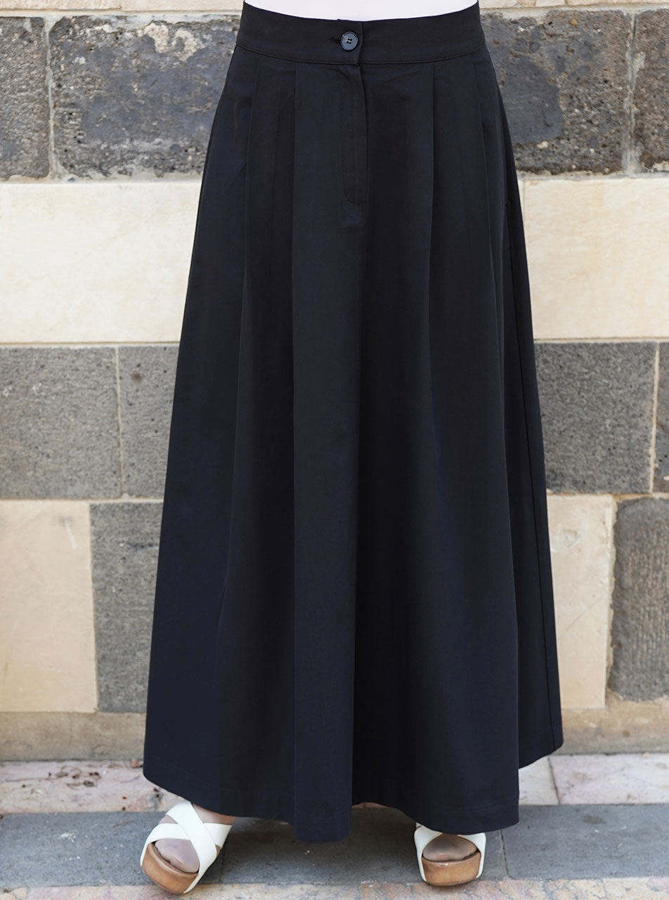 Front and Back Pleated Skirt | Shukr Clothing