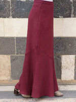Flared Asymmetrical Hem Skirt