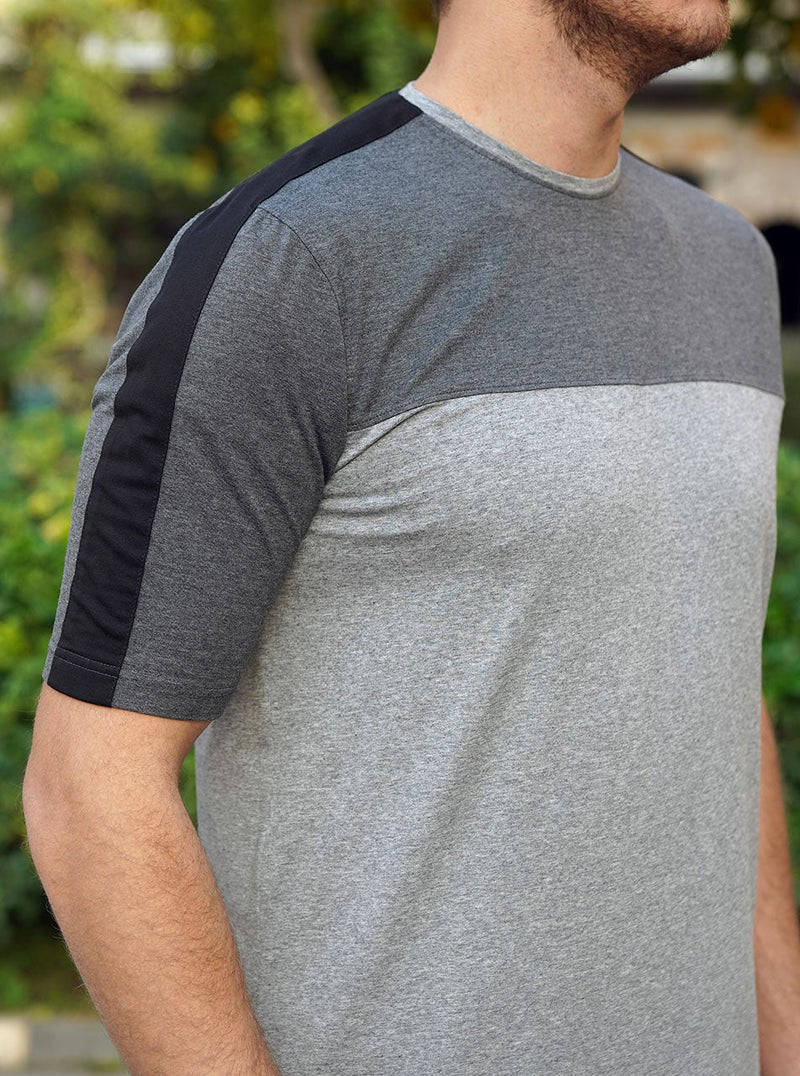 Tri-Color Short Sleeve Top