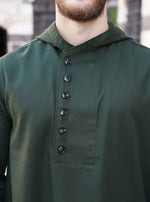 Side Buttoned Hoodie