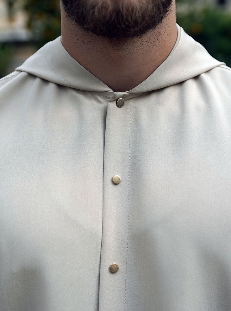 Snap Button Hoodie Tunic