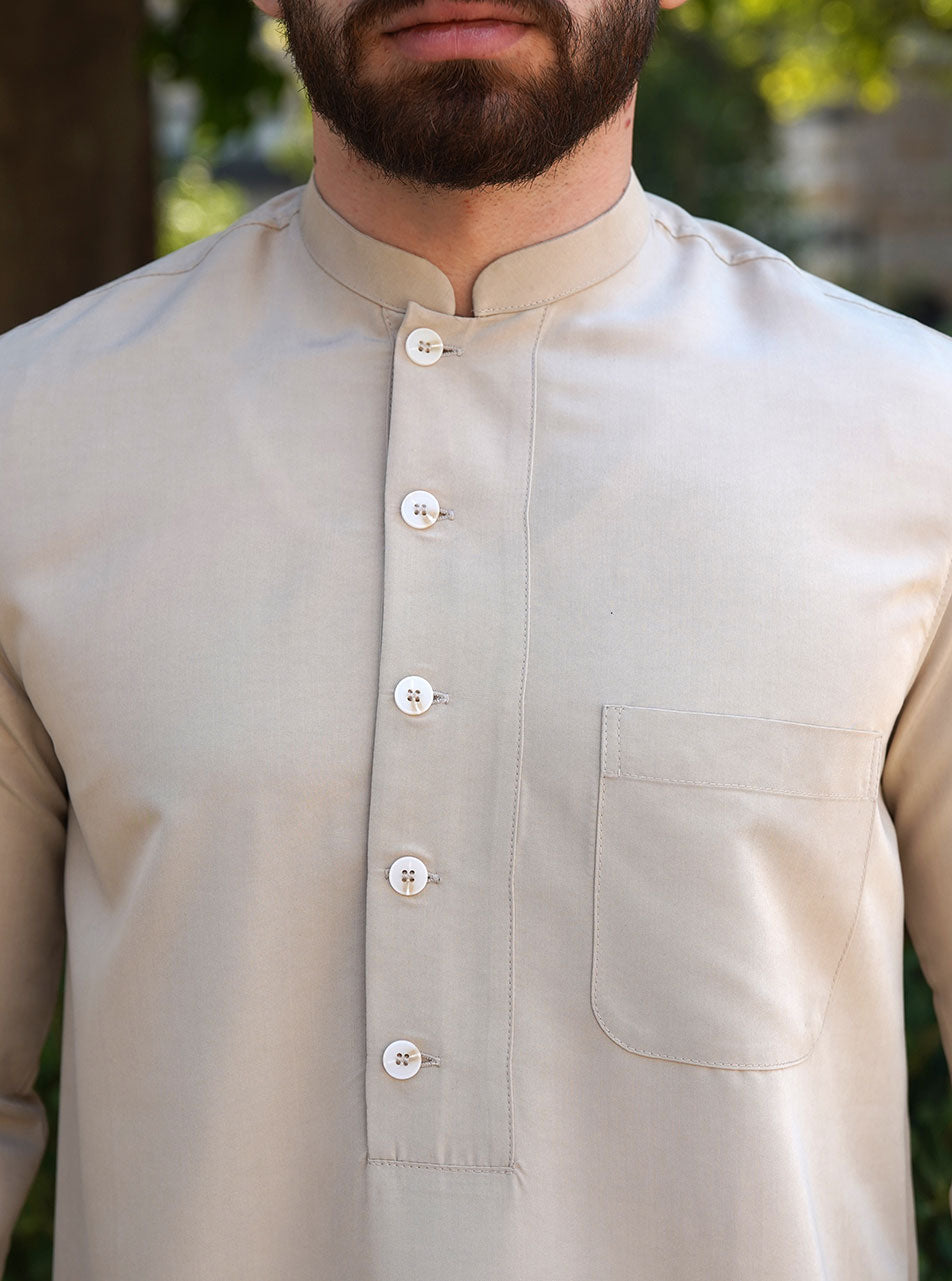 NORDISK■Button Collar Dress■送料込 Kris Plus No Iron Pinpoint Tuxedo Bib Long Sleeve Tunic