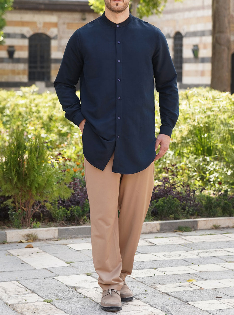 rounded hem dress shirt Curved Hem Shirt