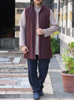 Contrast Trim Zipped Waistcoat