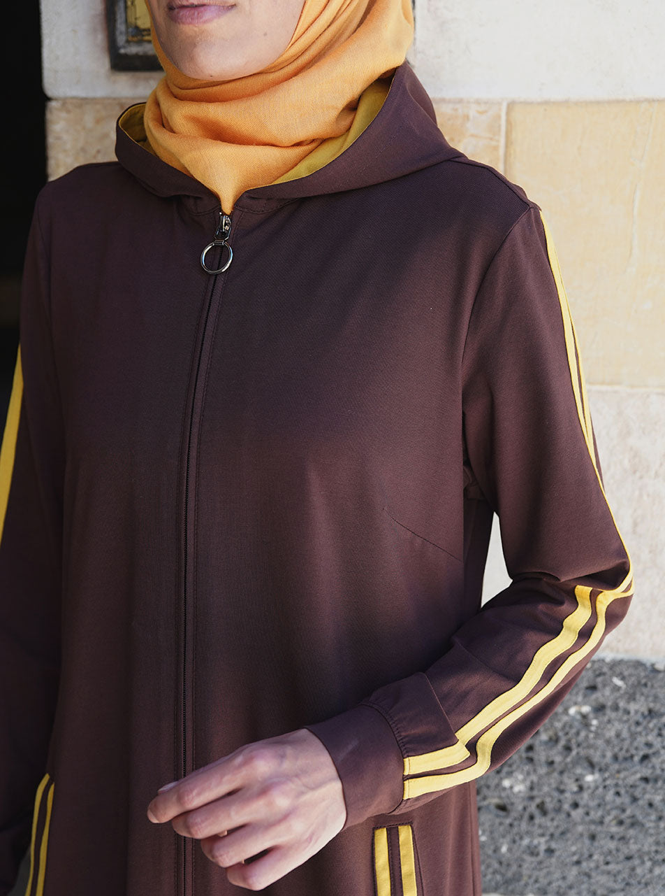 Hooded Midi Tracksuit Set - Modest Sportswear - Women
