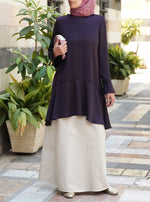 Satin Flared Cuffs Tunic