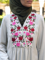Flower Bouqet Embroidery Tunic