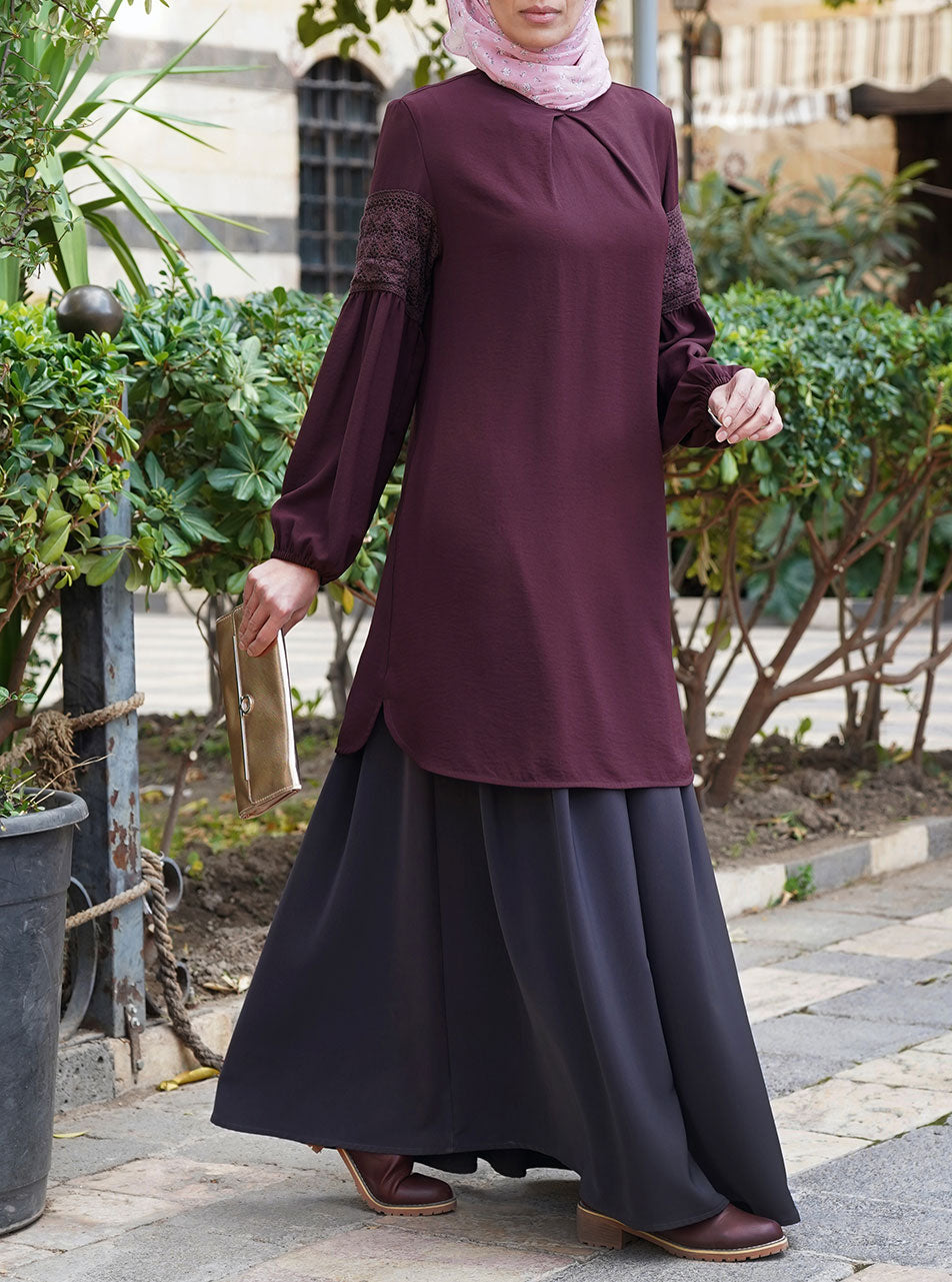 【ITZAVIBE】24SS CLASSIC RIBBON SHADOW LONG SLEEVE IBA24UT12BK] CLASSIC RIBBON SHADOW LONG SLEEVE - BLACK