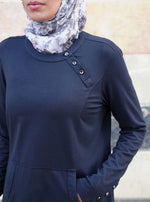 Angled Neck Opening Tunic