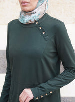 Angled Neck Opening Tunic