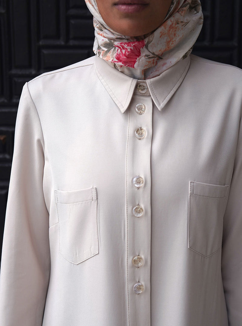 Extended Back Tunic with Pockets