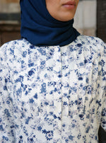 Printed Top with Tucks