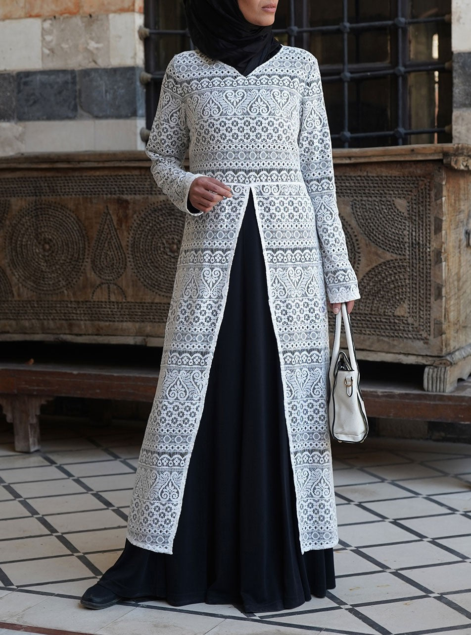 Lace 2025 abaya dress