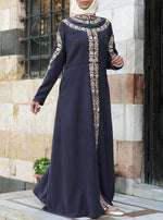 Wafa Embroidered Abaya Gown