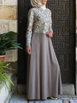 Faiza Embroidered Abaya Gown