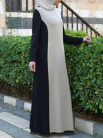 Bi-Color Light Jersey Abaya