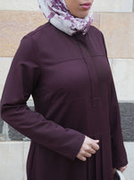 Paneled and Pleated Shirtdress