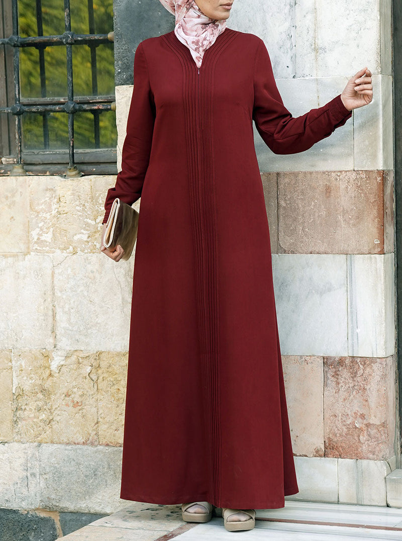 Abaya with Pintucks