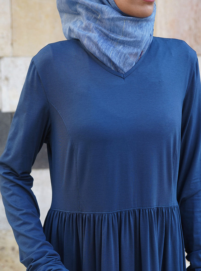 Tri Color Wave Abaya