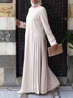 Side Pleated Maxi Dress