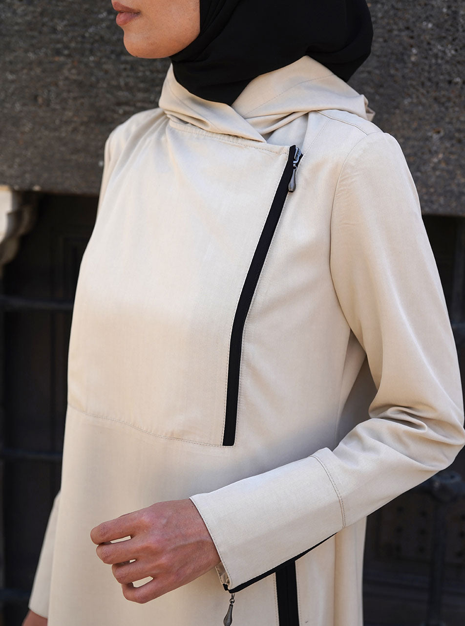 Zip-Up Maxi Hoodie | Shukr Clothing