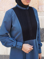 Black Trim Shirtdress