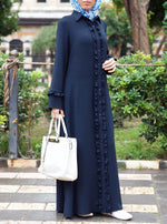Ruffled Opening Abaya