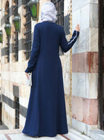 Striped V-Neck Active Maxi Dress