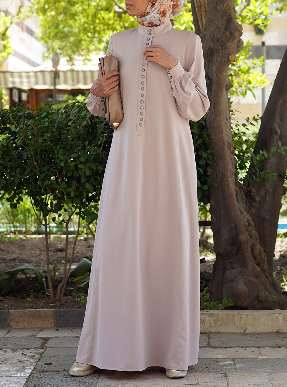 Abaya Style Anarkali silk gown 3884