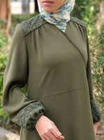 Lace Crossover Abaya