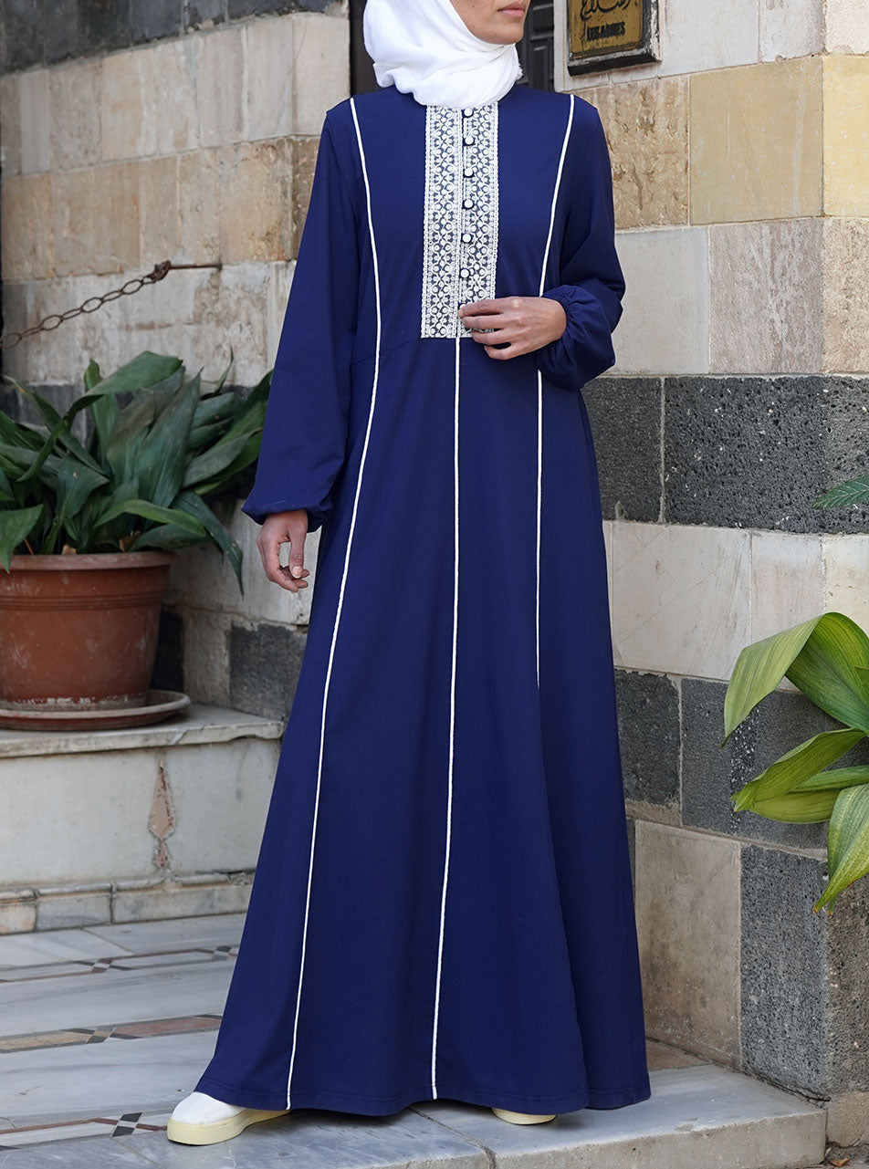 Royal blue hot sale abaya dress