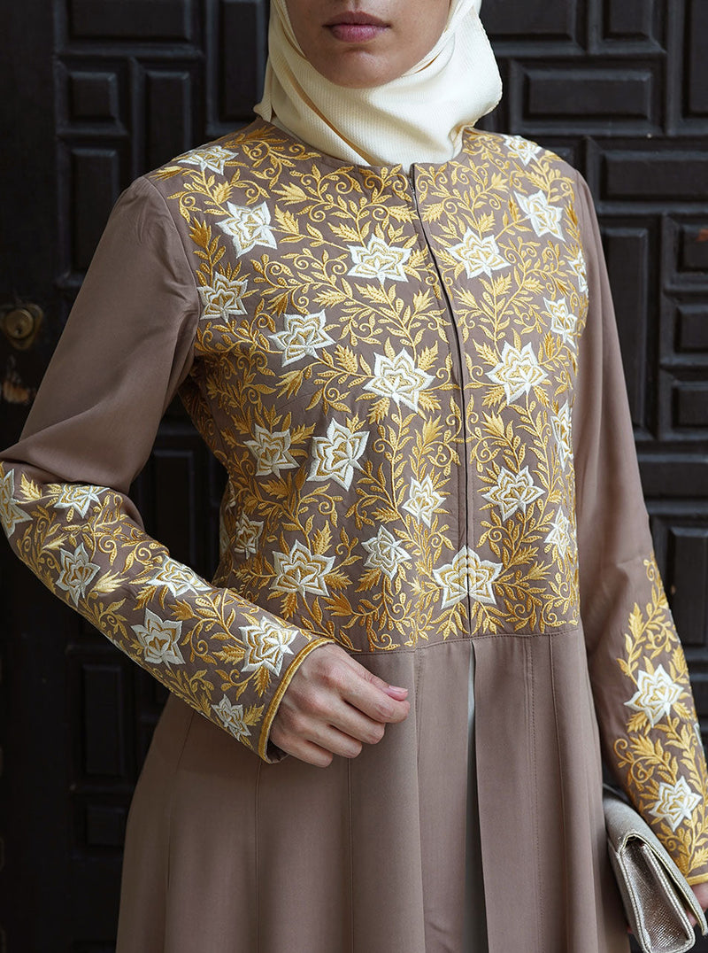 Zaynab Embroidered Abaya Gown