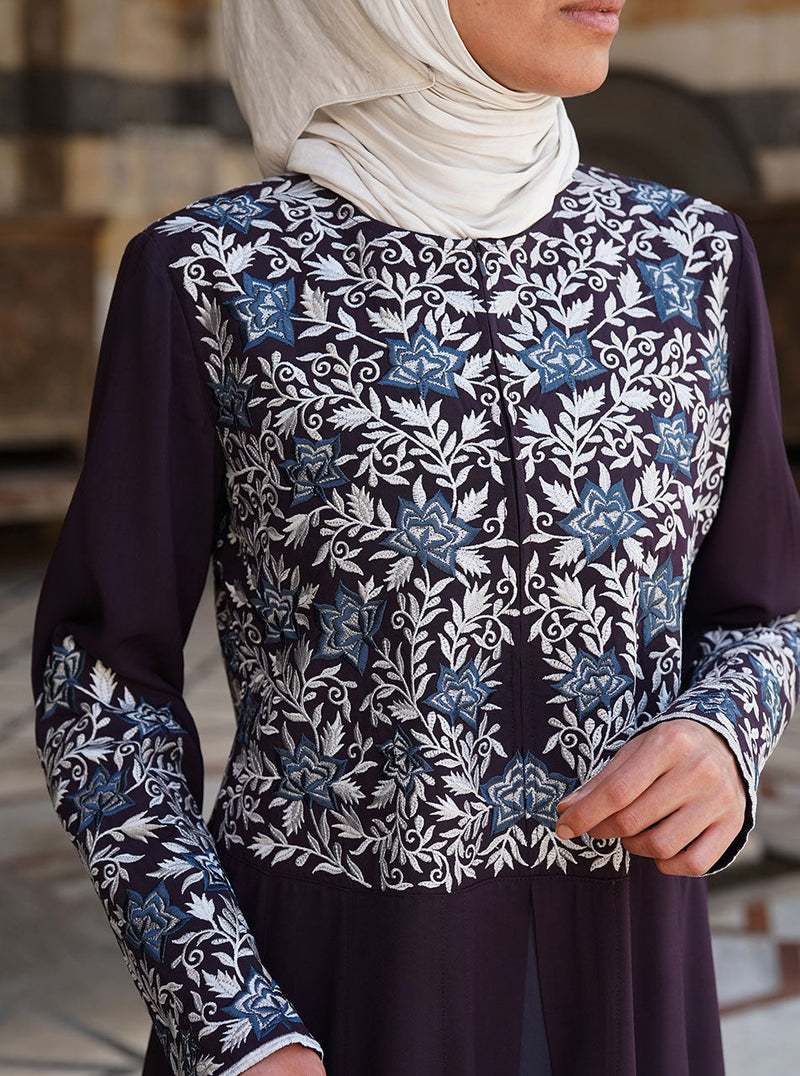 Zaynab Embroidered Abaya Gown