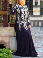 Ruqayya Embroidered Abaya Gown