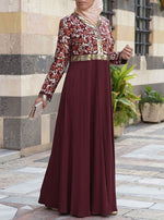 Atiqa Embroidered Abaya Gown