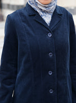 Corduroy Notched Collar Coat