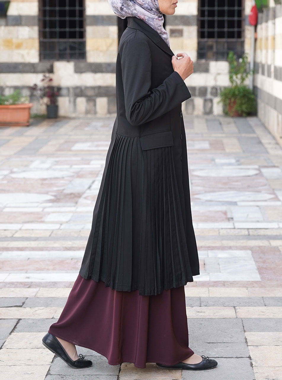 Multi-Pleated Jacket - Jilbabs & Coats - Women | Shukr Clothing