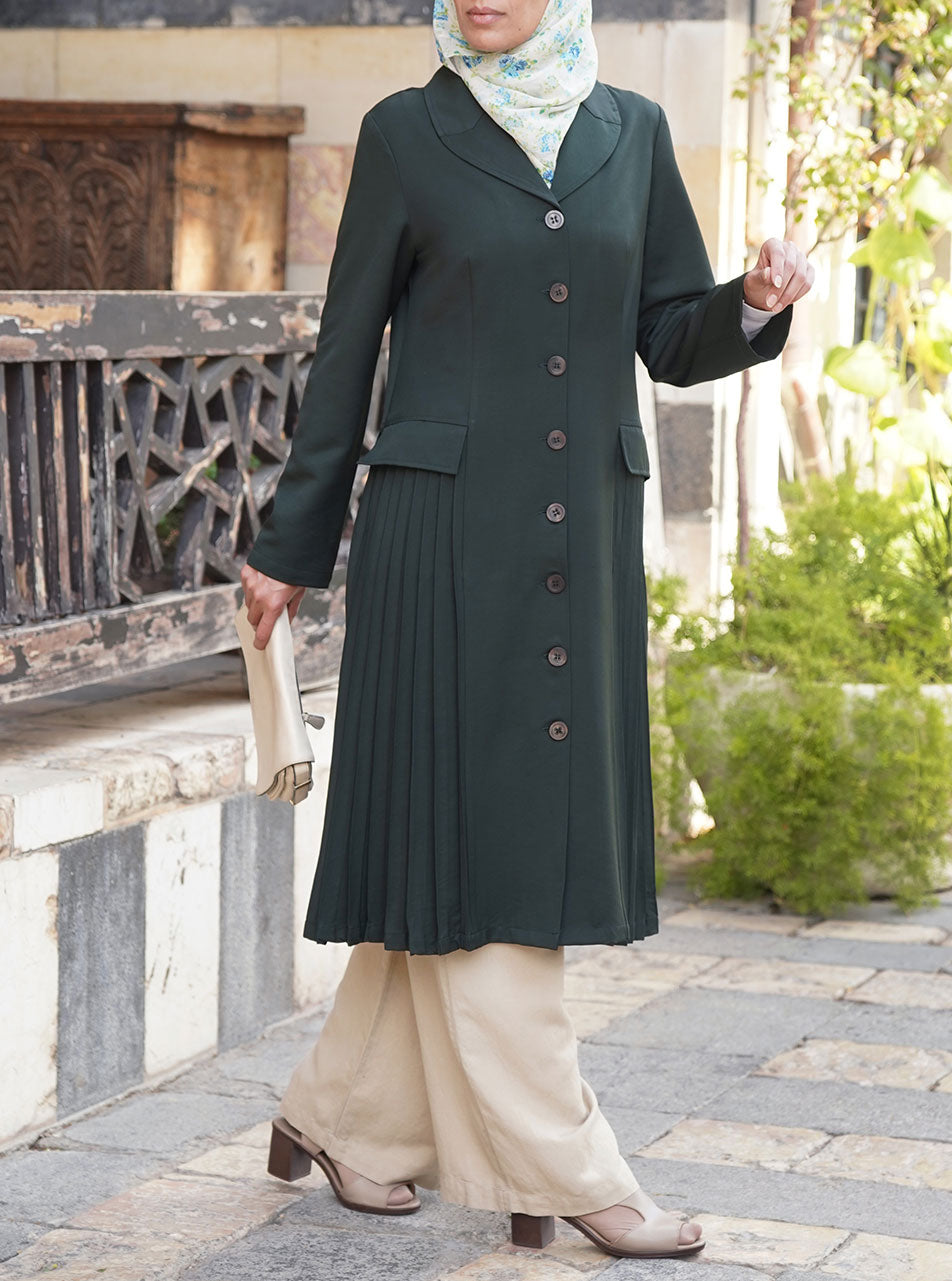 Multi-Pleated Jacket | Shukr Clothing