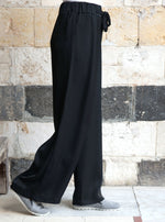 Silk Touch Belted Trousers