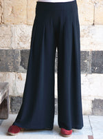 即日発送　DARKFOG Wide-leg Pleats Trousers LU'U DAN X CLOT – BLACK WIDE LEG TAILORED PANTS.