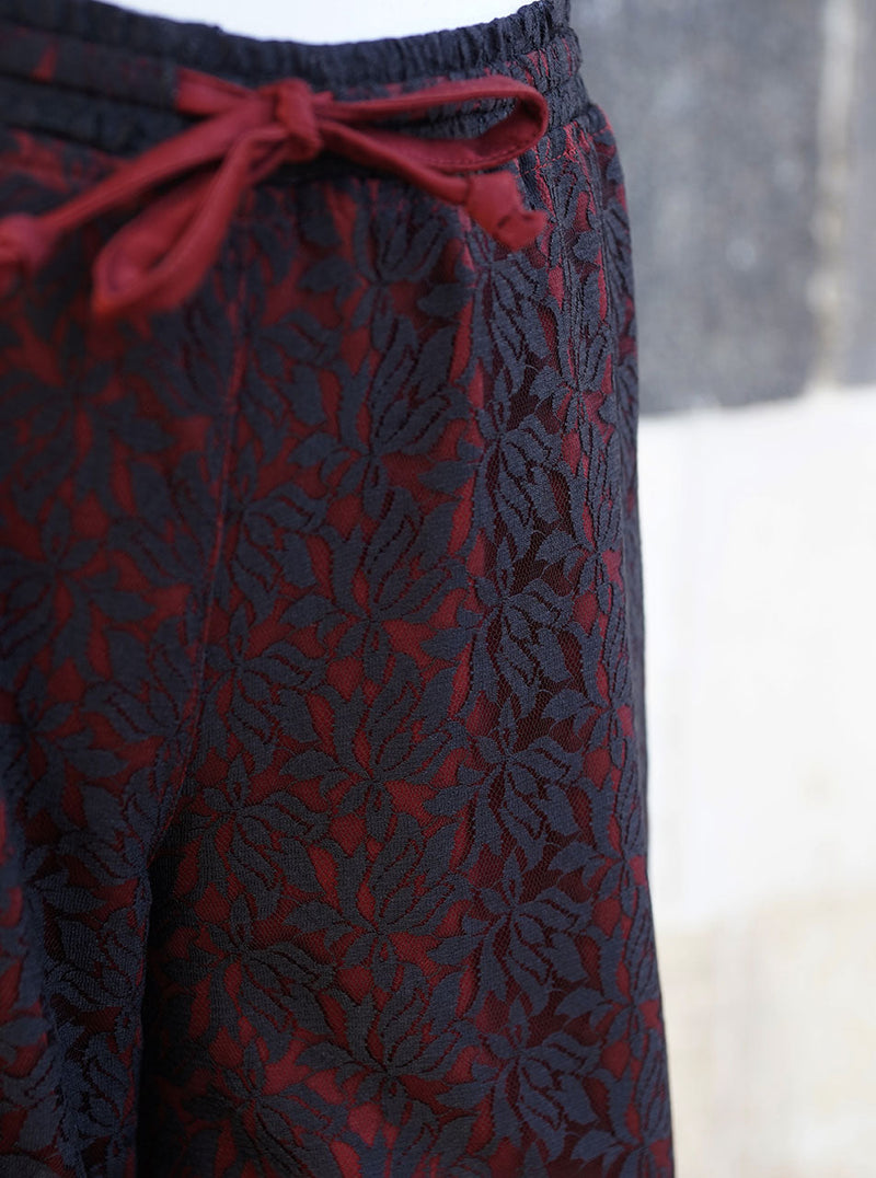 Lace Overlay Trousers