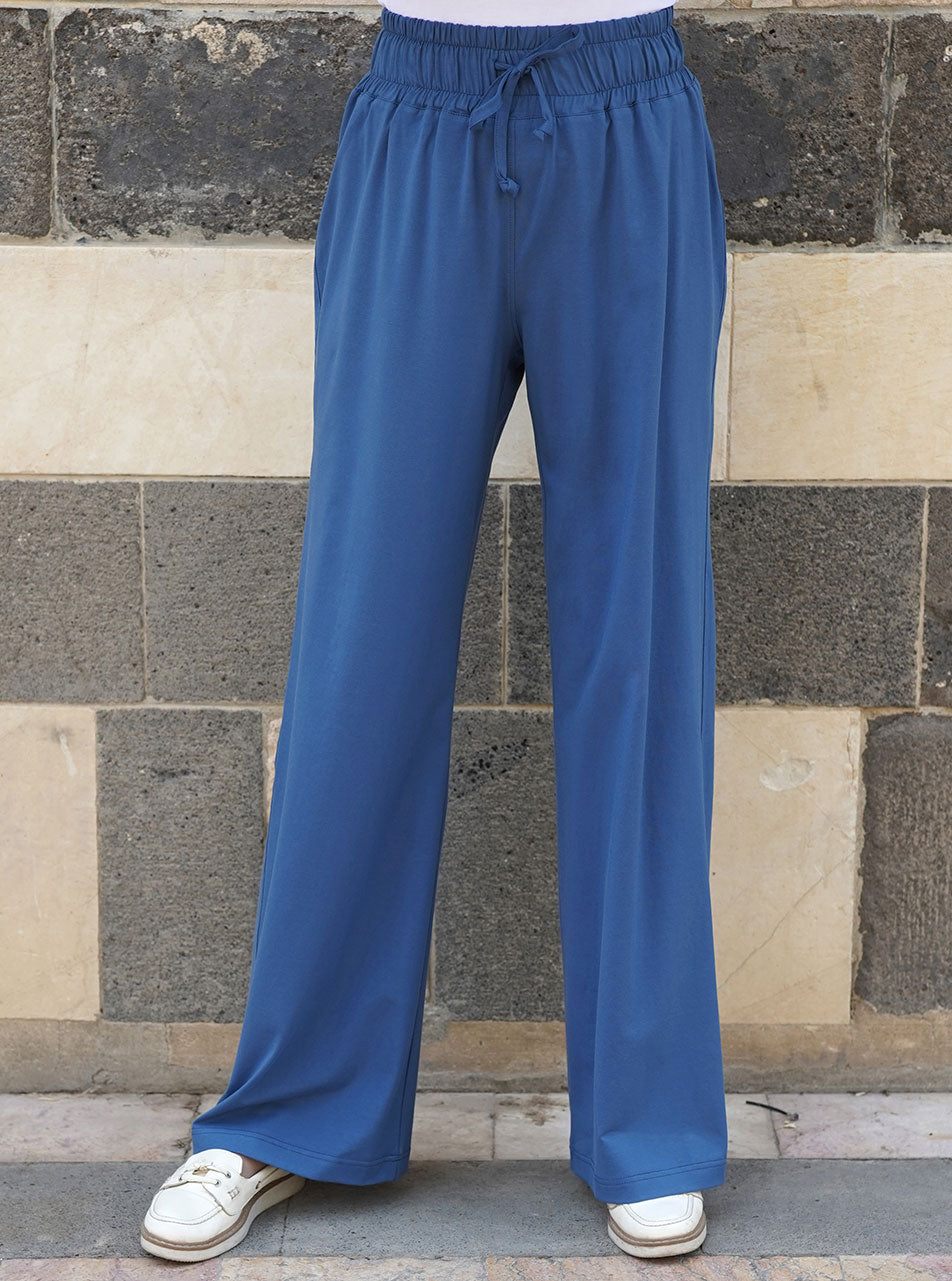 Wide leg clearance sports trousers