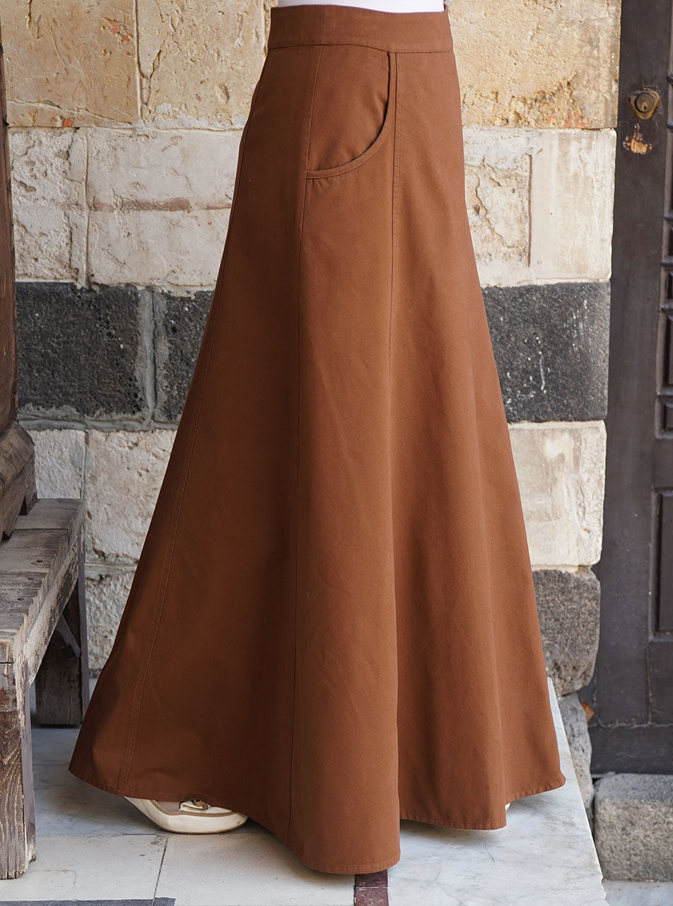 Marina Cotton Skirt - Maxi Skirts - Women | Shukr Clothing