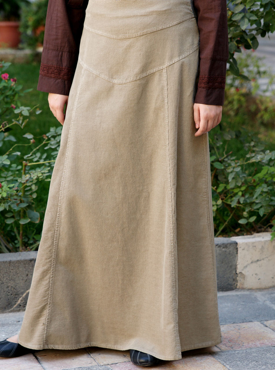 Solange Corduroy Maxi Skirt Shukr Clothing