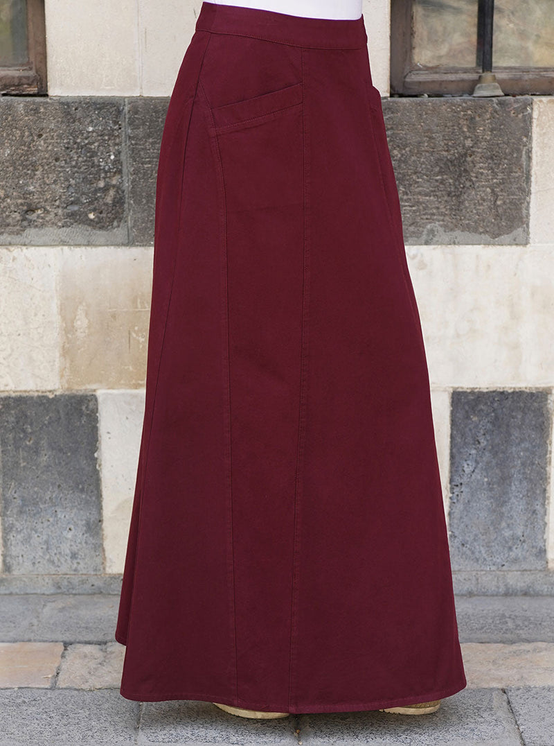 40 Long Cotton Twill Woman Skirt