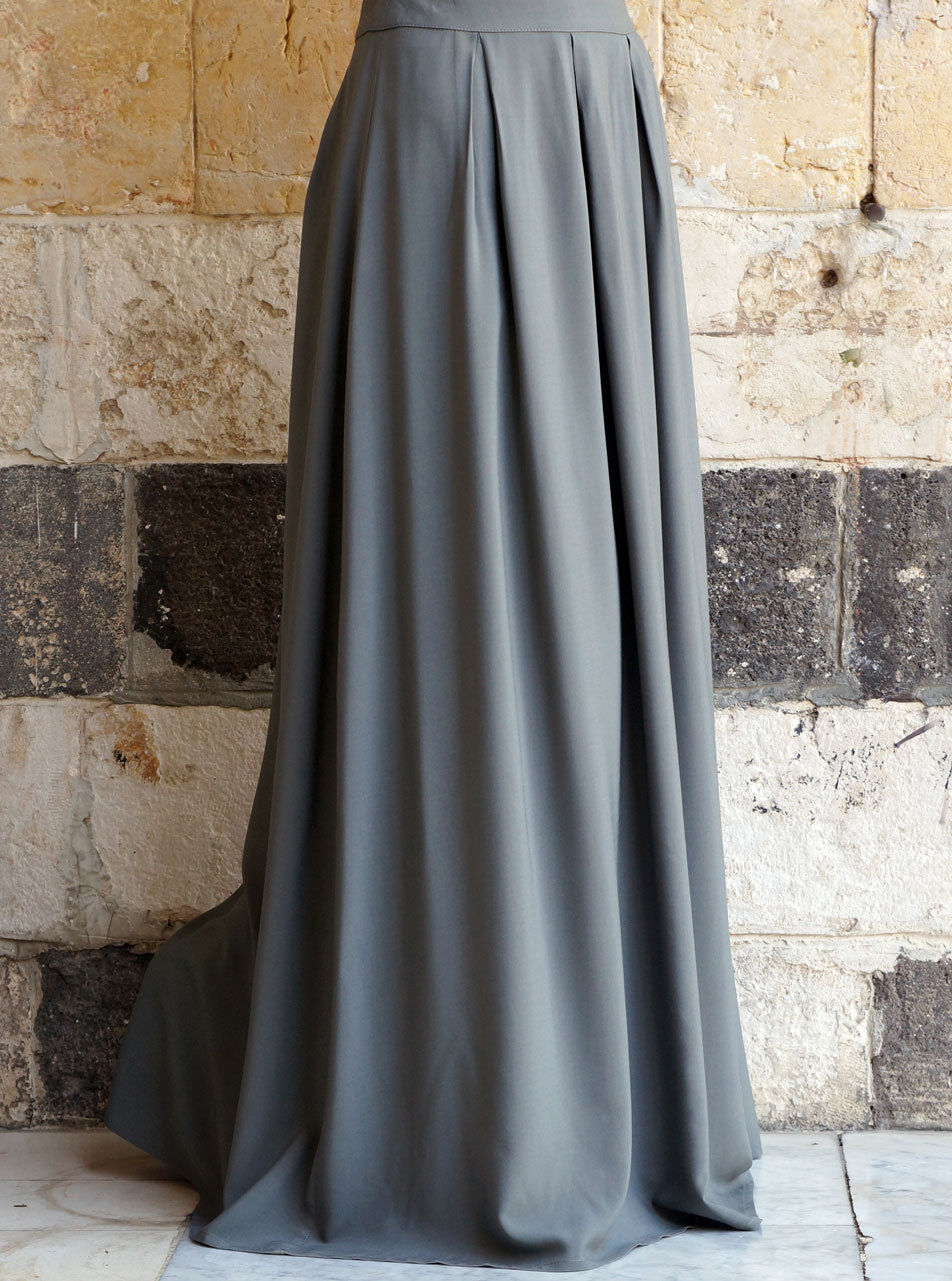 Deep Pleated Skirt | Shukr Clothing